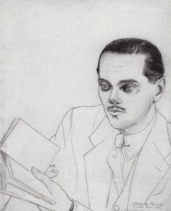 Luis Cernuda, retratado por Gregorio Prieto en 1939 (http://gregorioprieto.org)