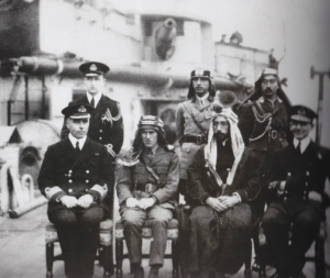 Emir_Faisal;_Lt._Colonel_T.E._Lawrence_-_early_1918